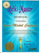 Certificat Maître Reiki Usui